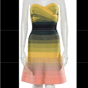 Pristine Herve ledger rainbow dress